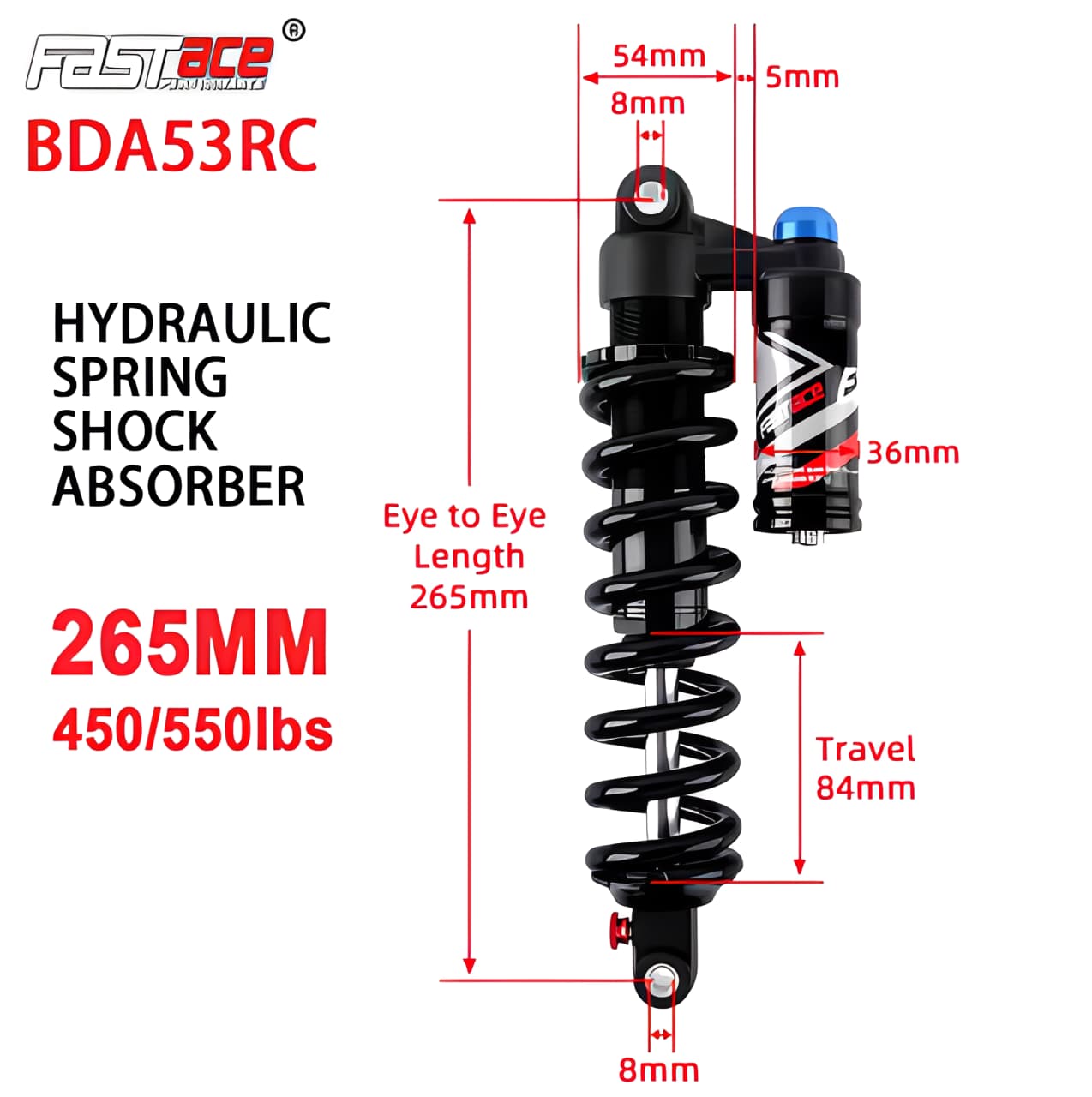FastAce Rear Shock - Sur-Ron Light Bee S/X