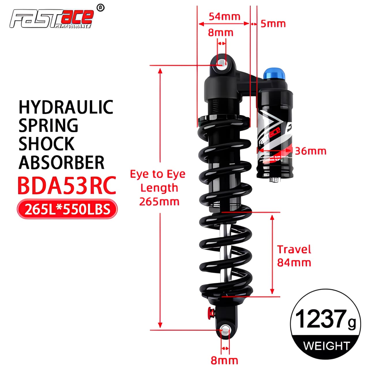 FastAce Rear Shock - Sur-Ron Light Bee S/X