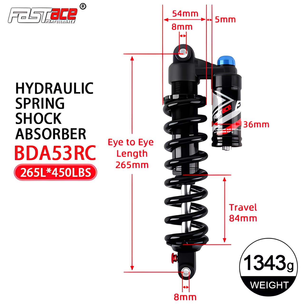FastAce Rear Shock - Sur-Ron Light Bee S/X